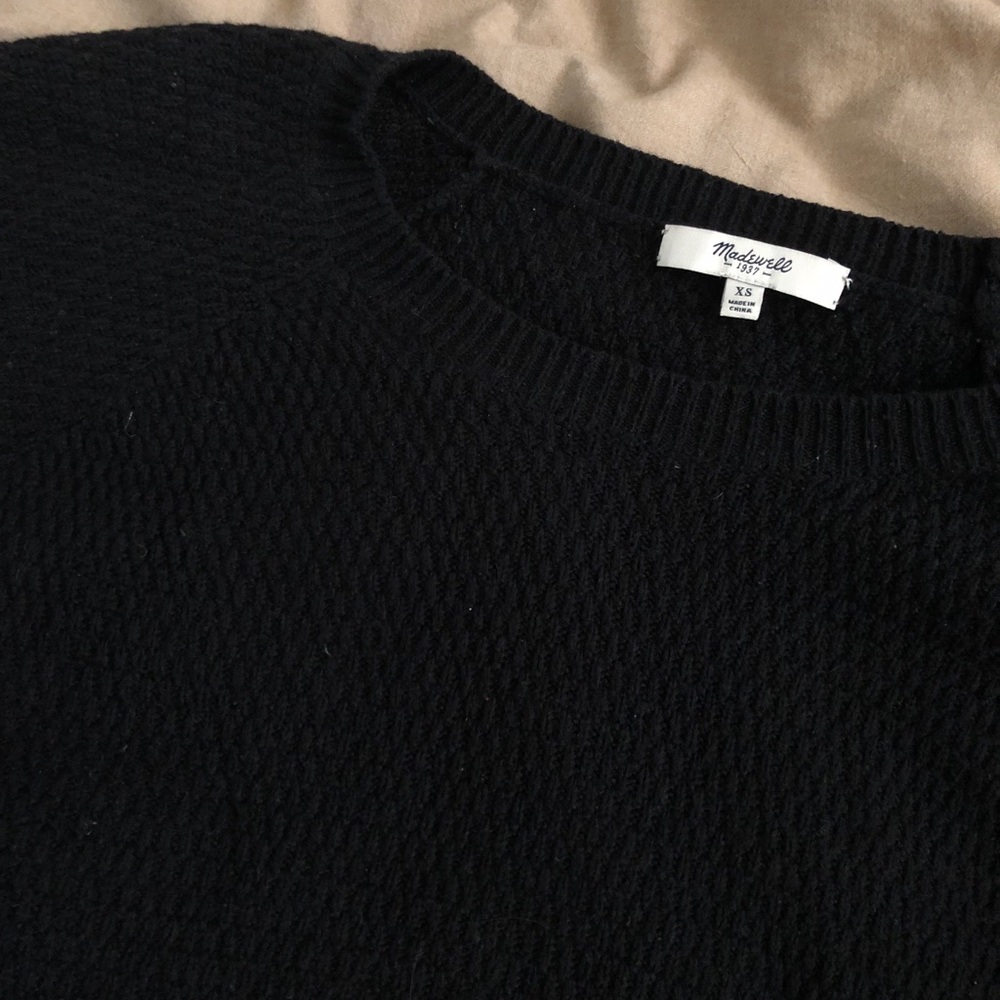 Madewell light black sweater
